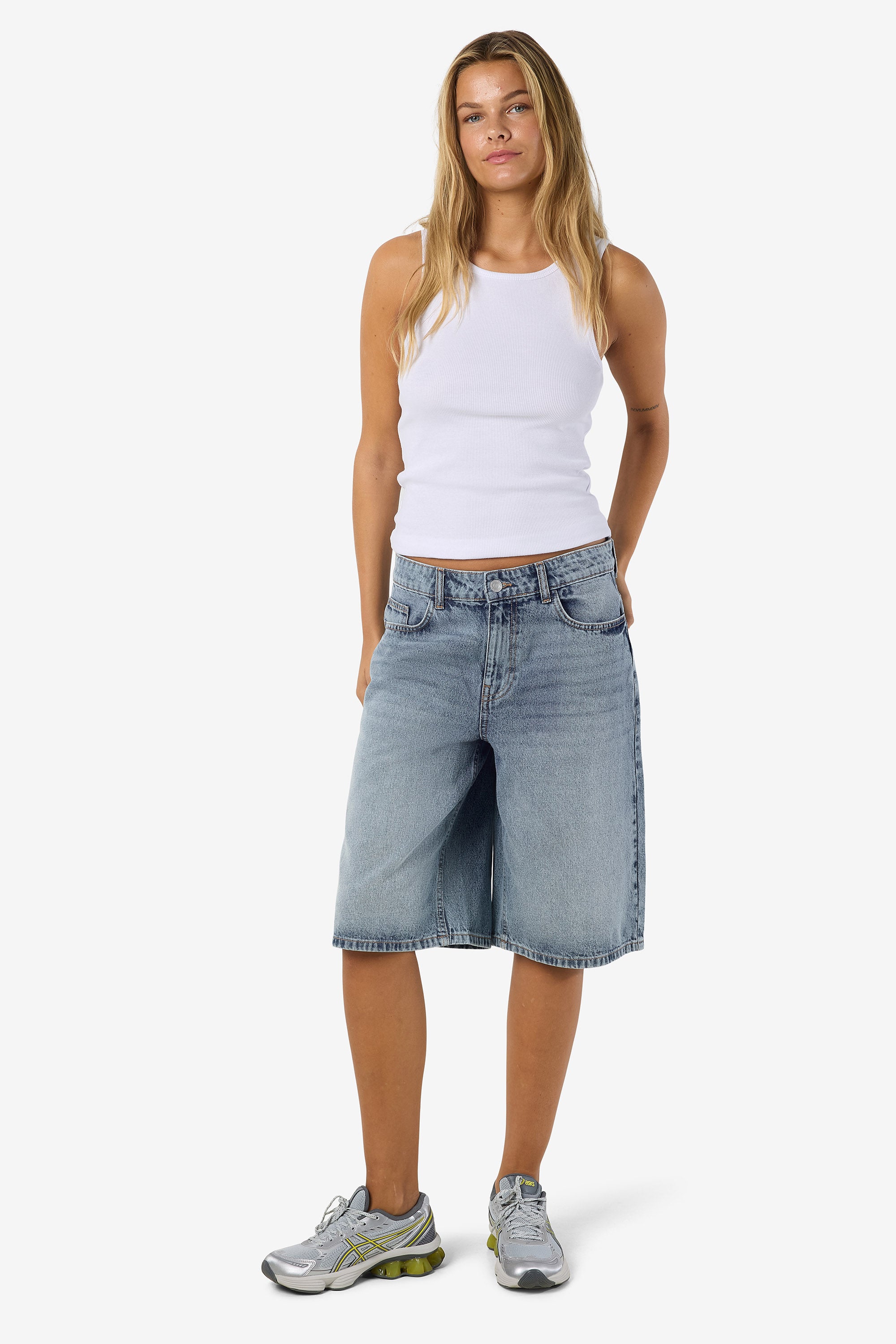 NMMINDIE Jeansshorts - Light Blue Denim