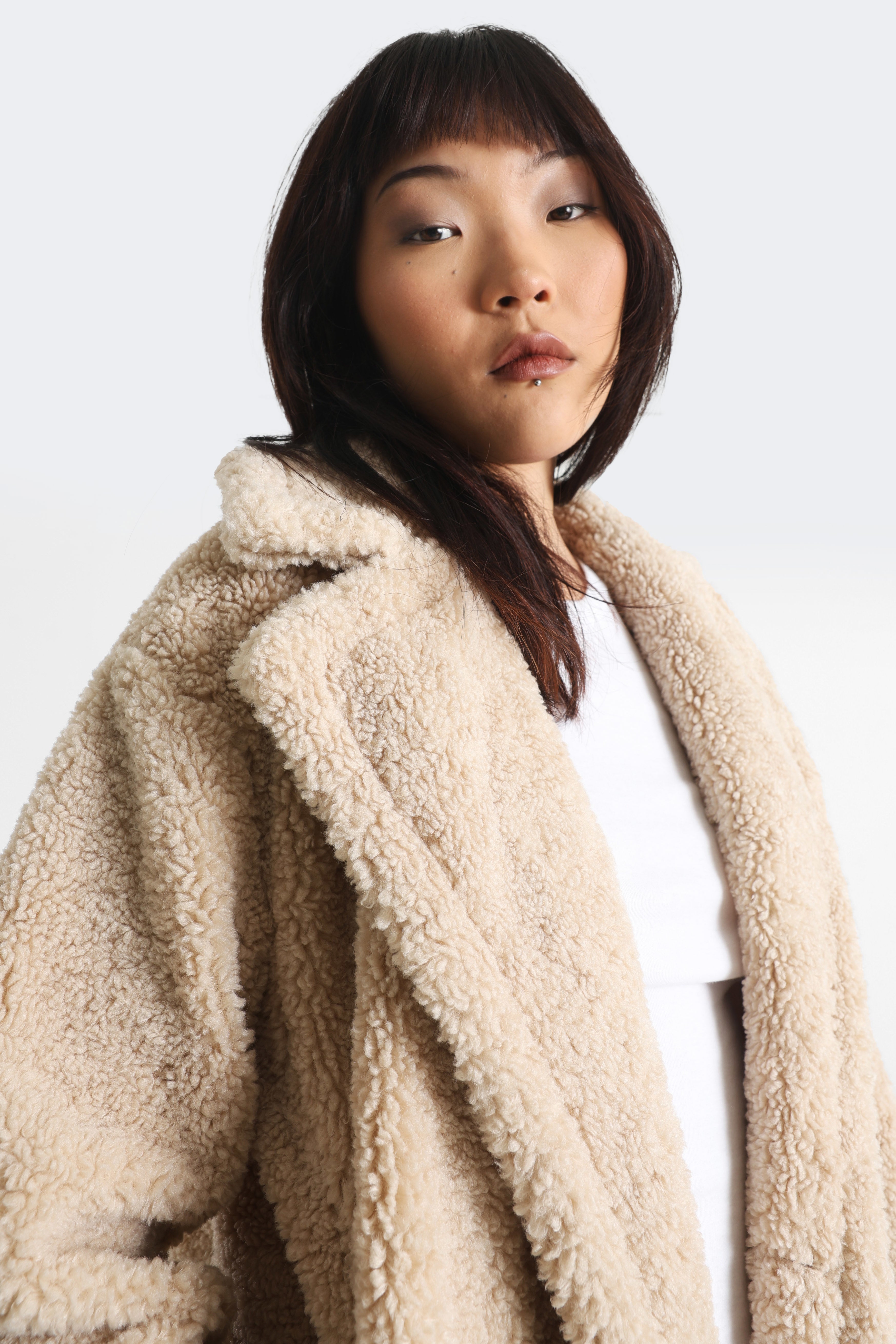 Plush coat - Beige