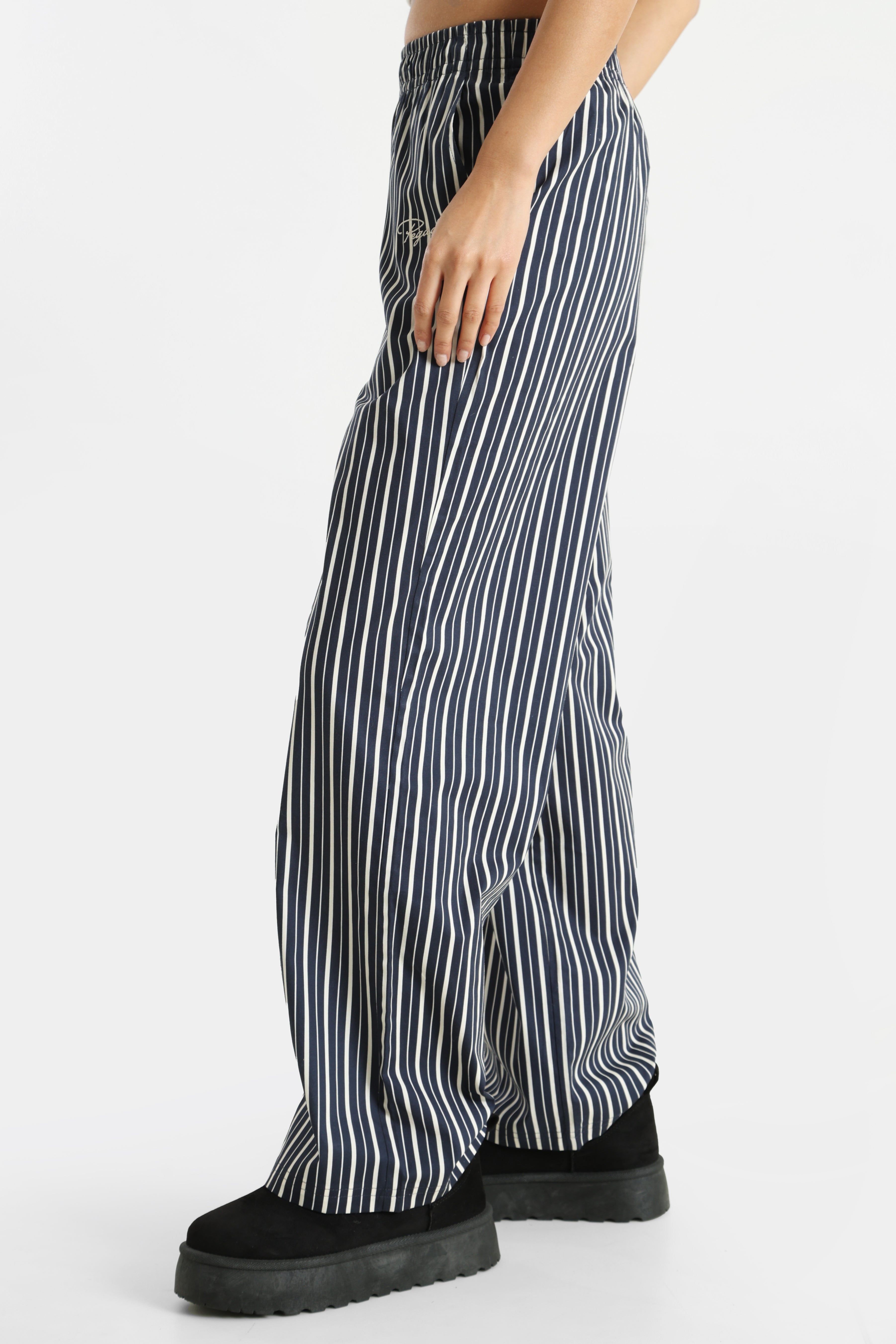 Pantaloni in tessuto Louisa - Indigo Navy + Bianco