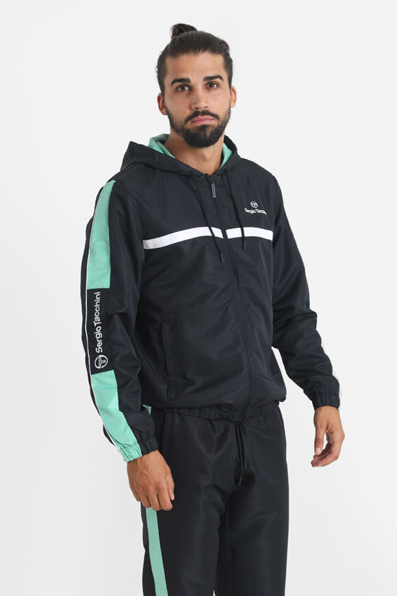 Prannie Trainingsjacke - Black + Aqua Sea