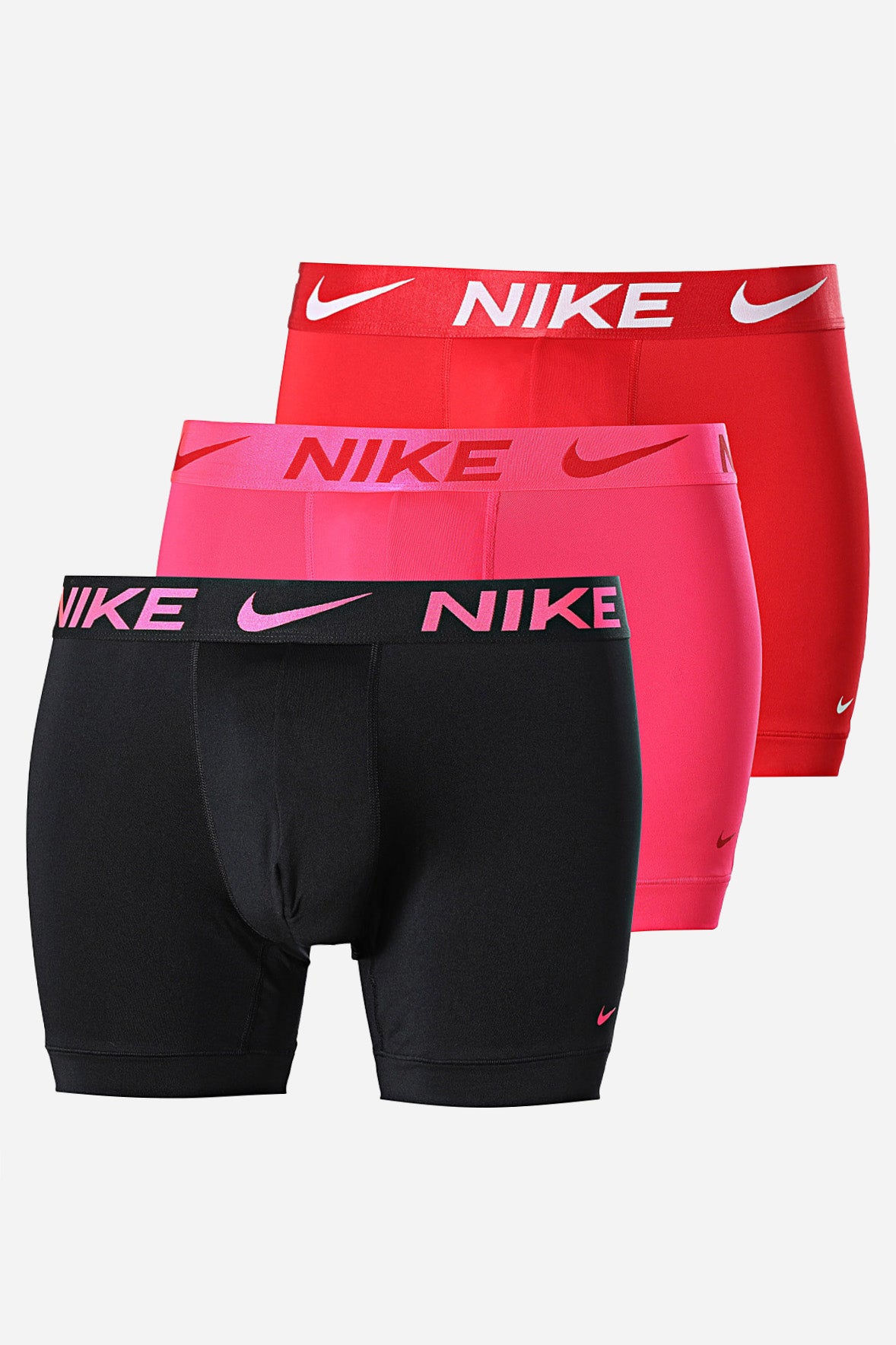 Dreierpack Boxershorts - Hyper Pink + Uni Red + Black
