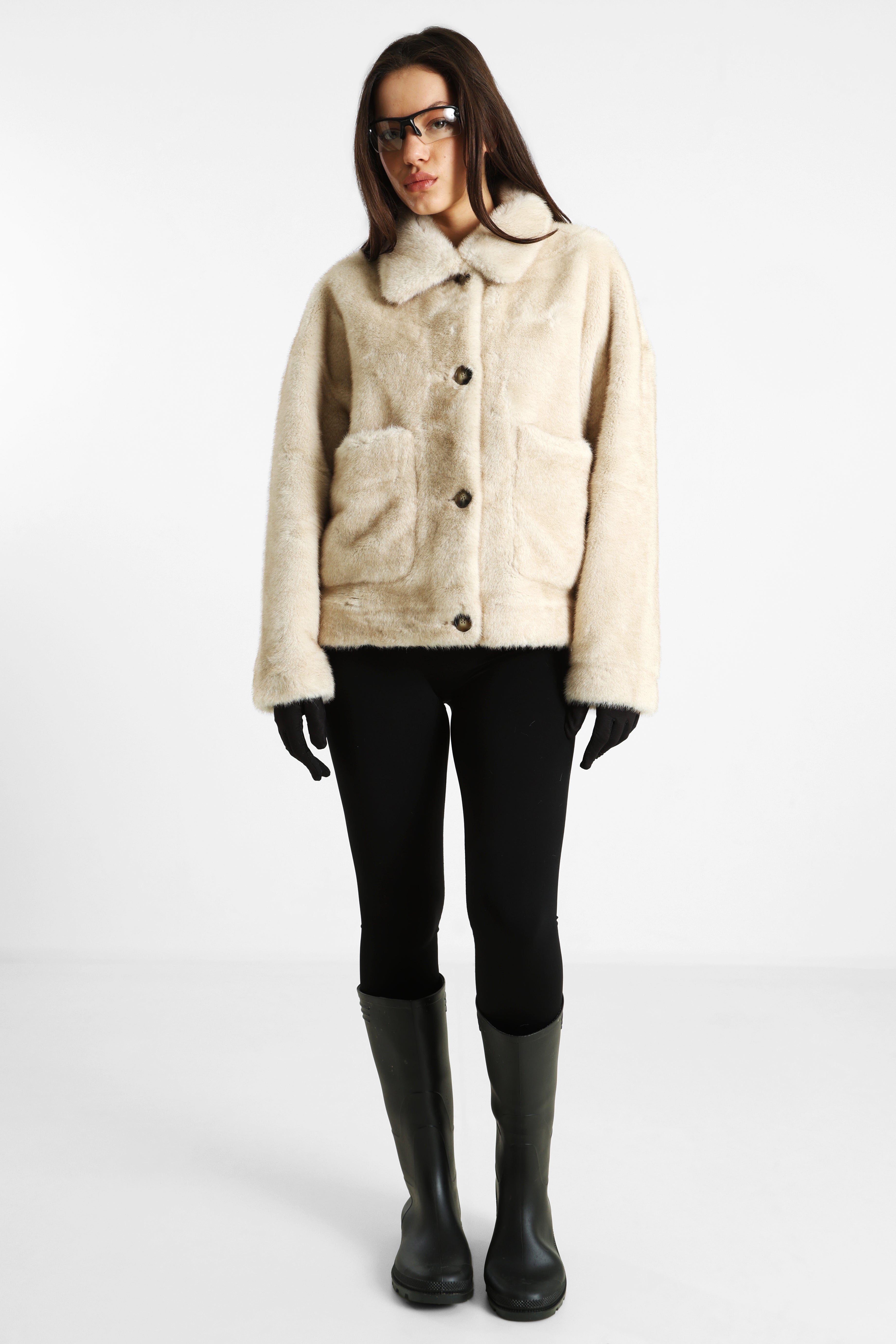 Giacca reversibile - Beige chiaro