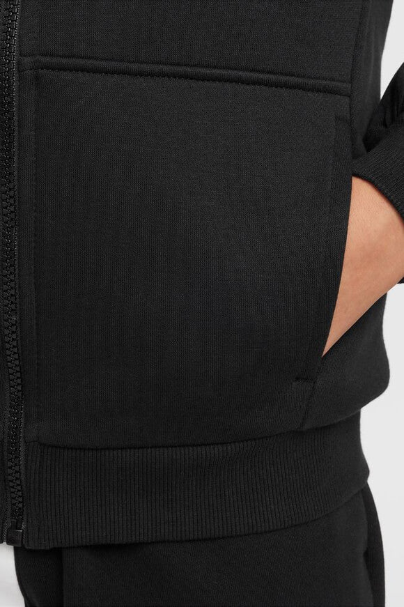 Sportswear Club Fleece sweat zippé à capuchon - Black + Yellow