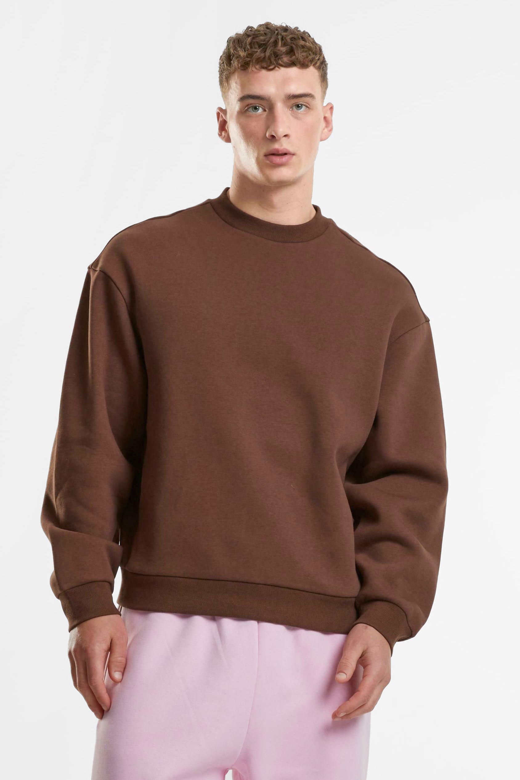 Fluffy sweatshirt - Chocolate Brown