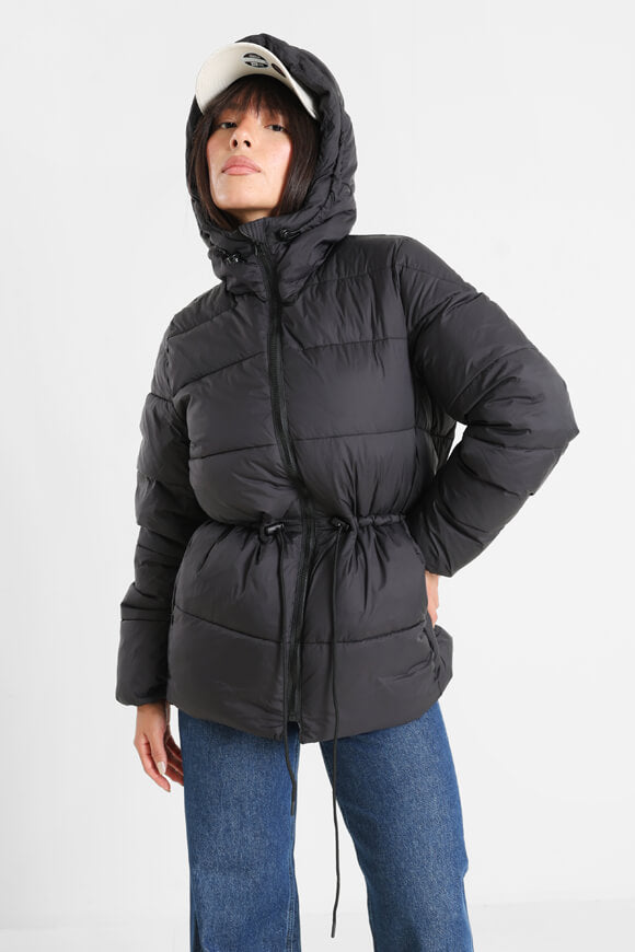 Puffermantel - Schwarz