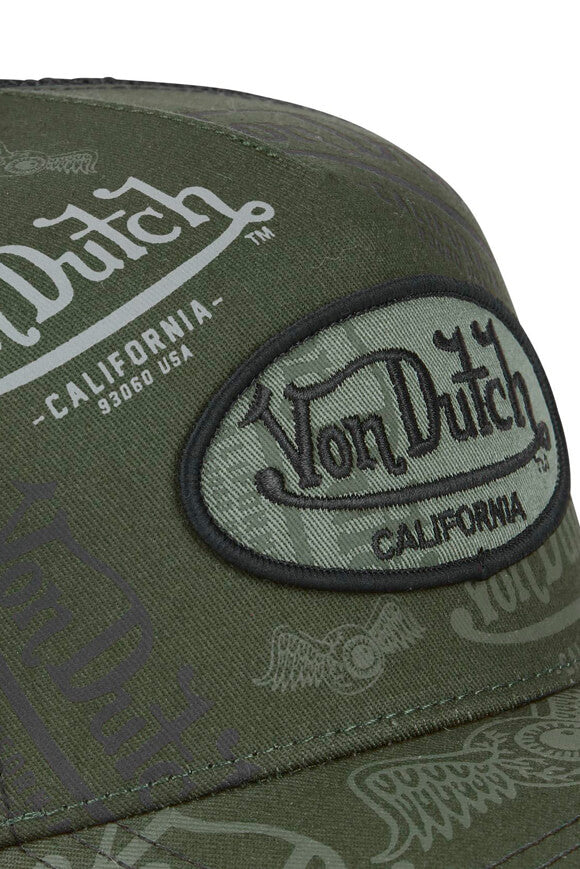 Trucker cap / snapback - Dark Olive + Black