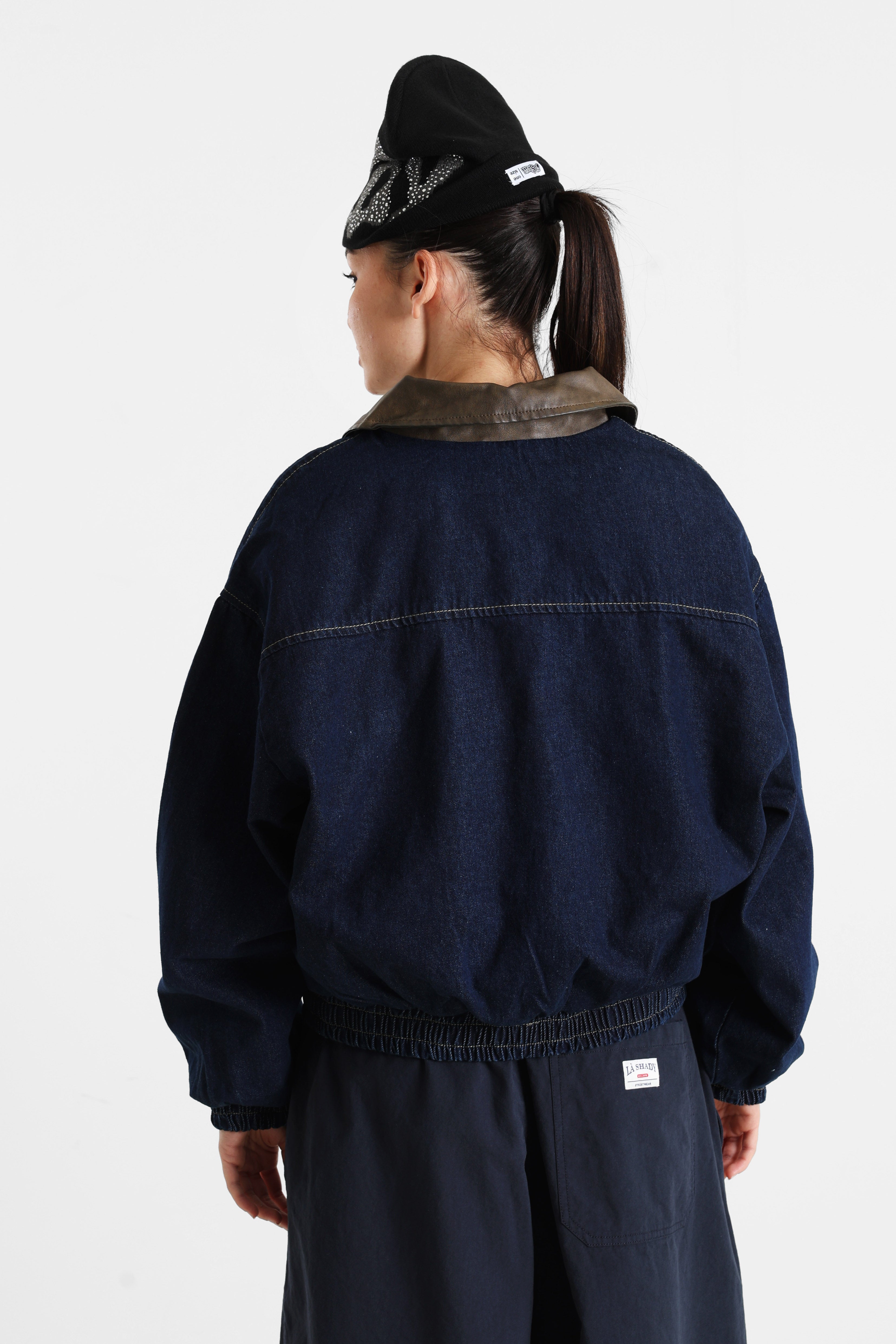 Oversize Jeansjacke - Raw Denim