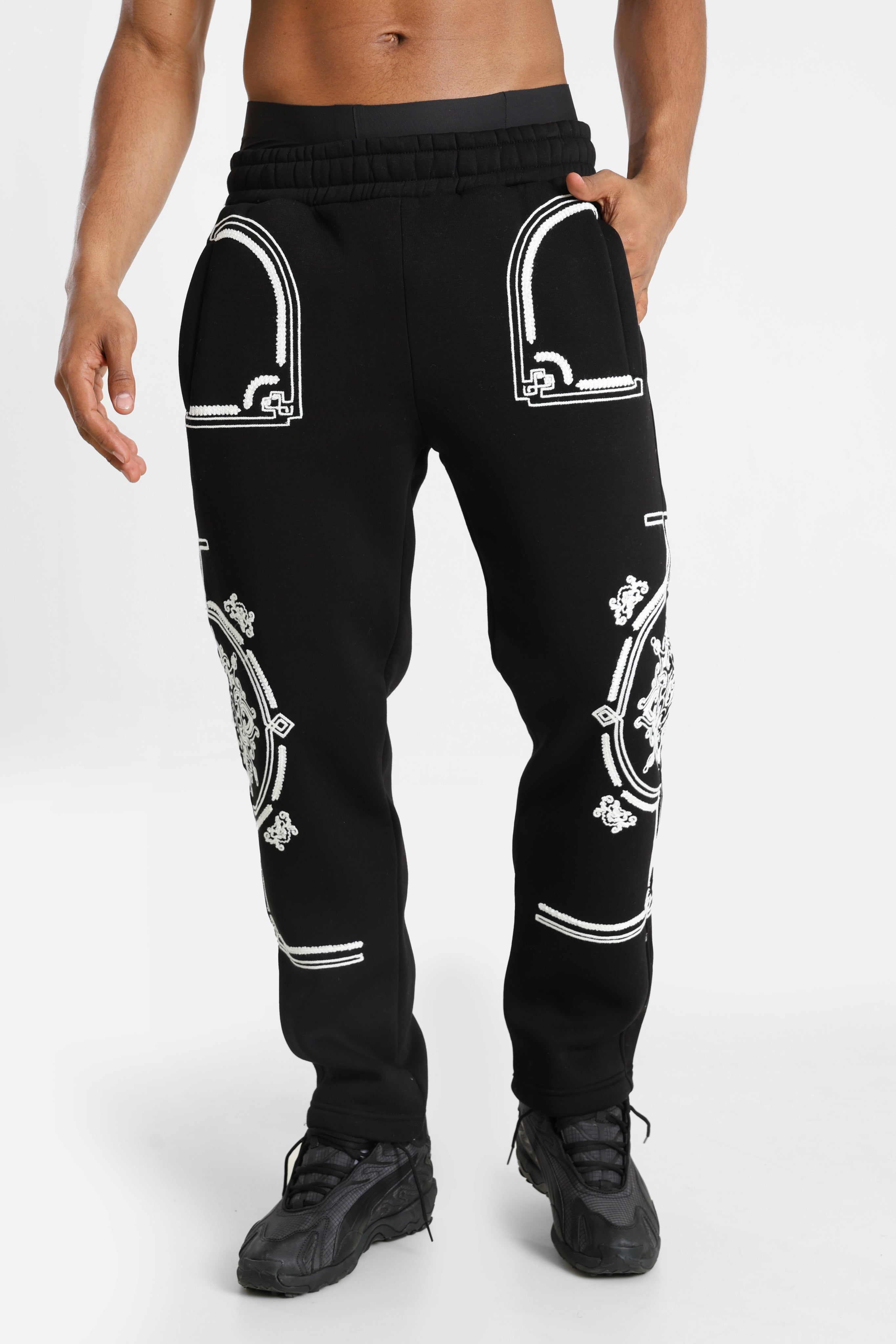 Sweathose - Black + White