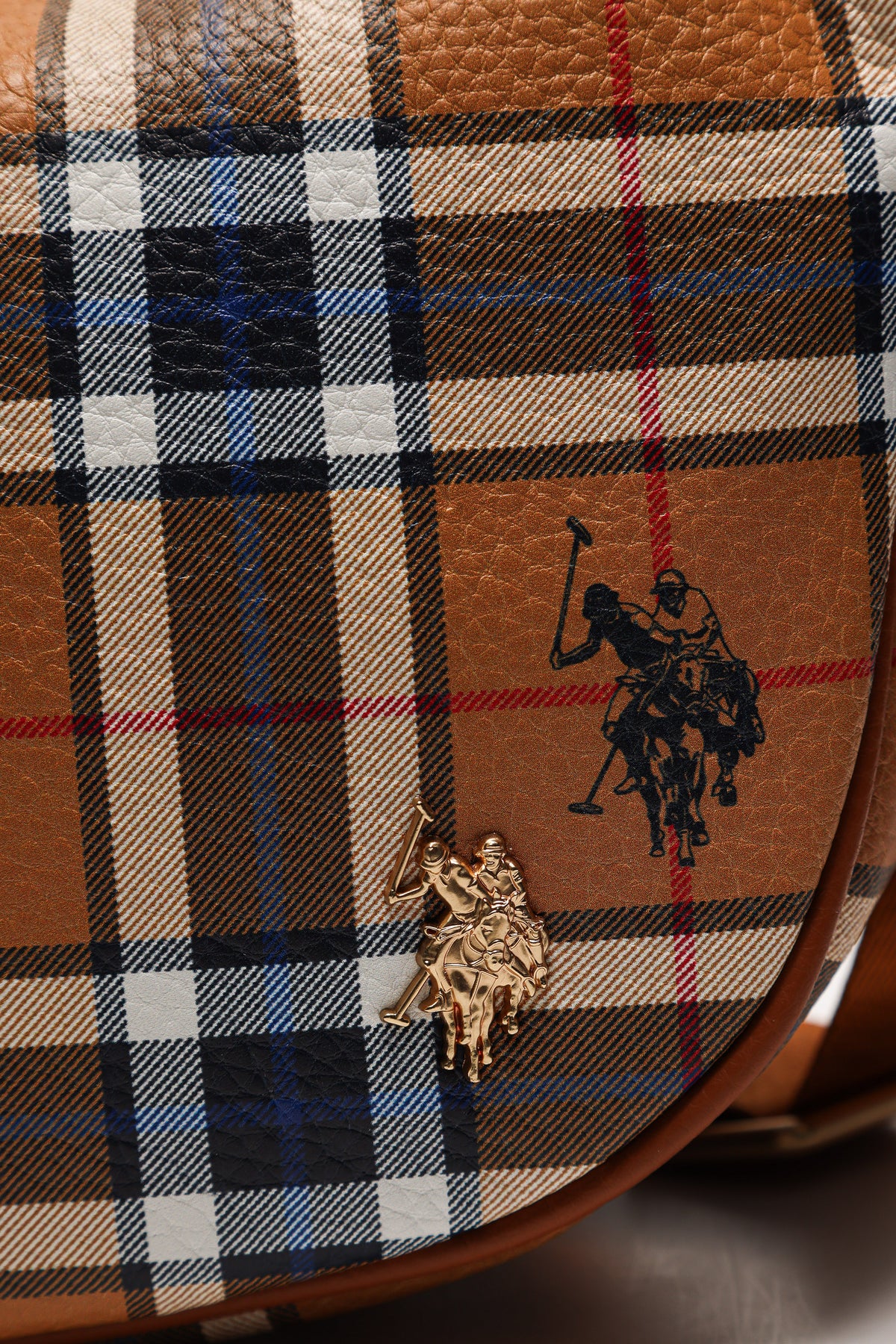 Benton borsa a tracolla - Plaid Tan
