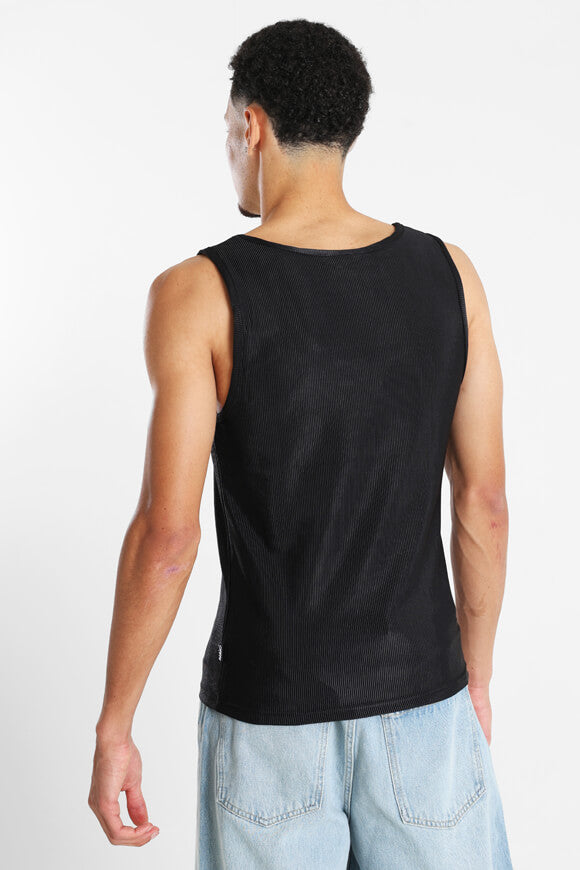 Strukturiertes Tank Top - Schwarz