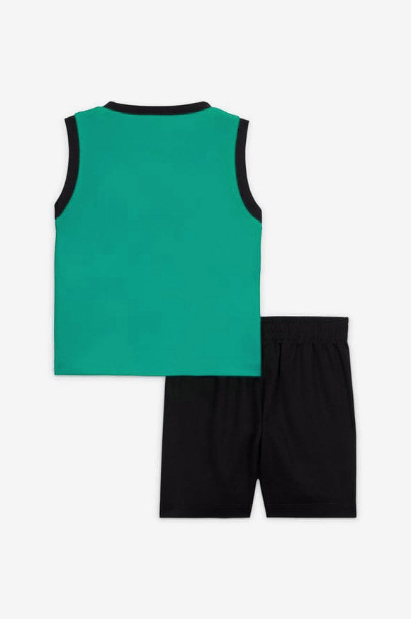 Baby set - Washed Teal + Black