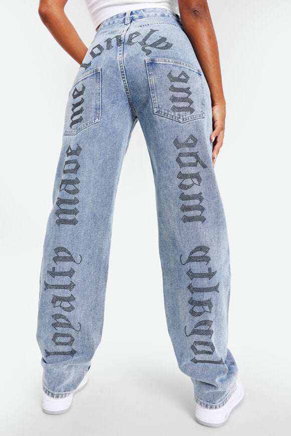 Straight Leg Jeans - Hellblau