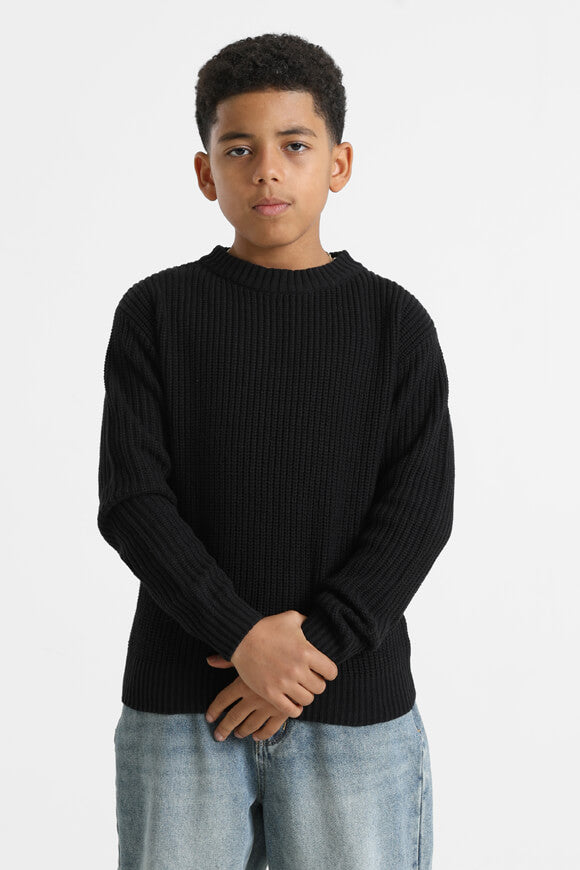 Strickpullover - Schwarz