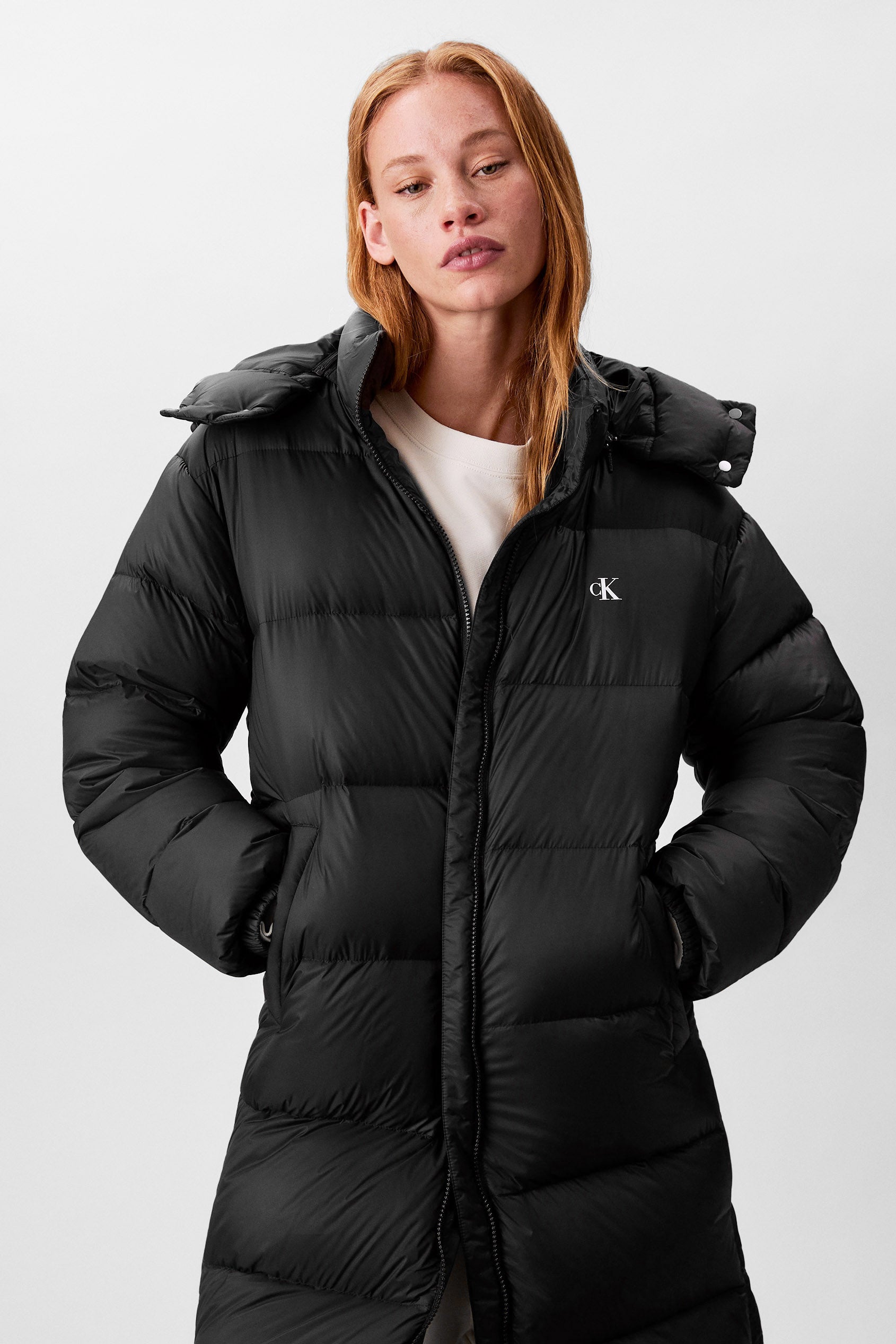 Manteau de duvet Puffer - Black