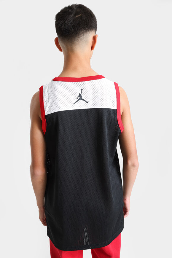 Top in mesh - Nero + Bianco