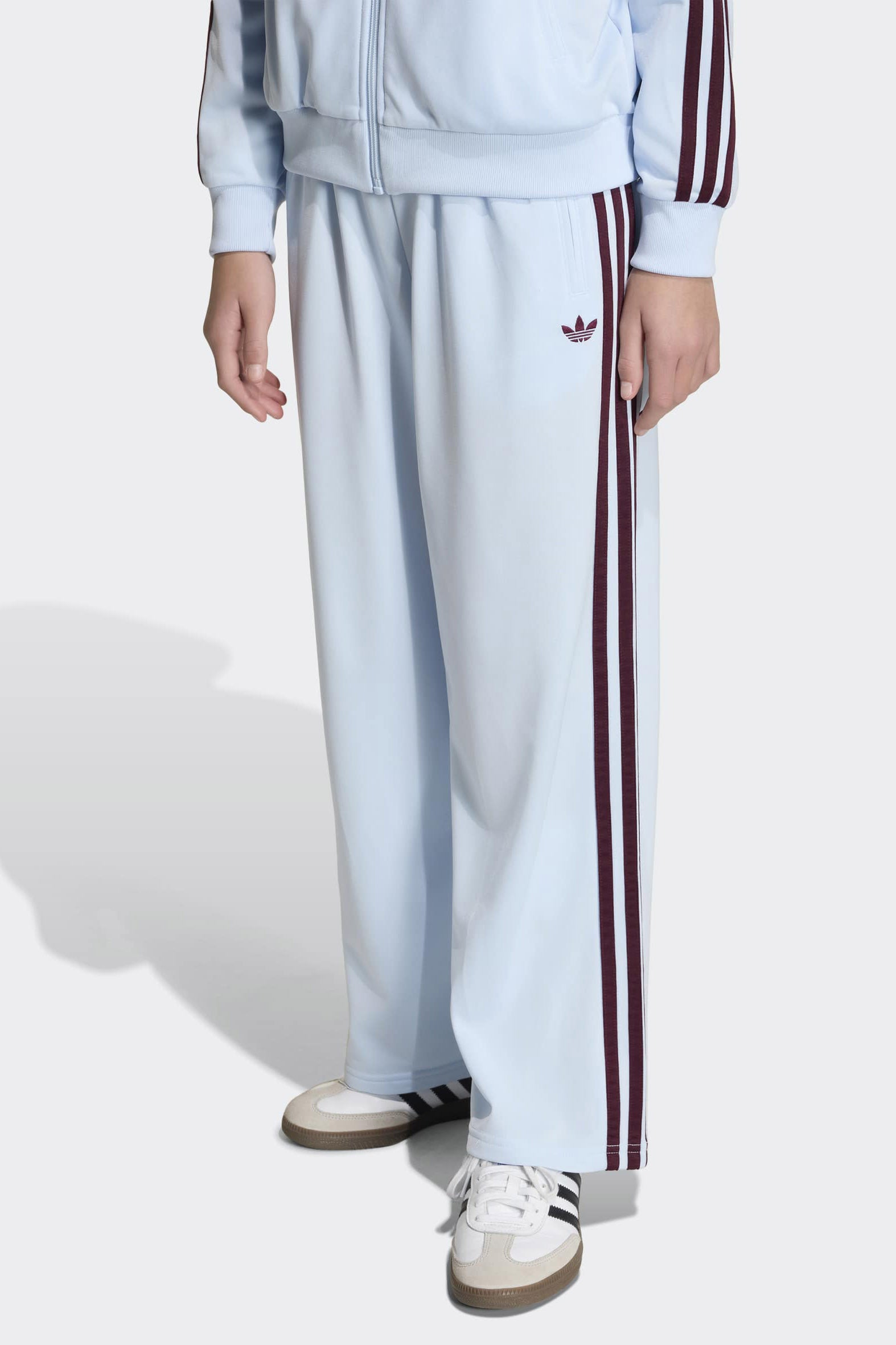 Sweatpants - Crystal Sky + Maroon