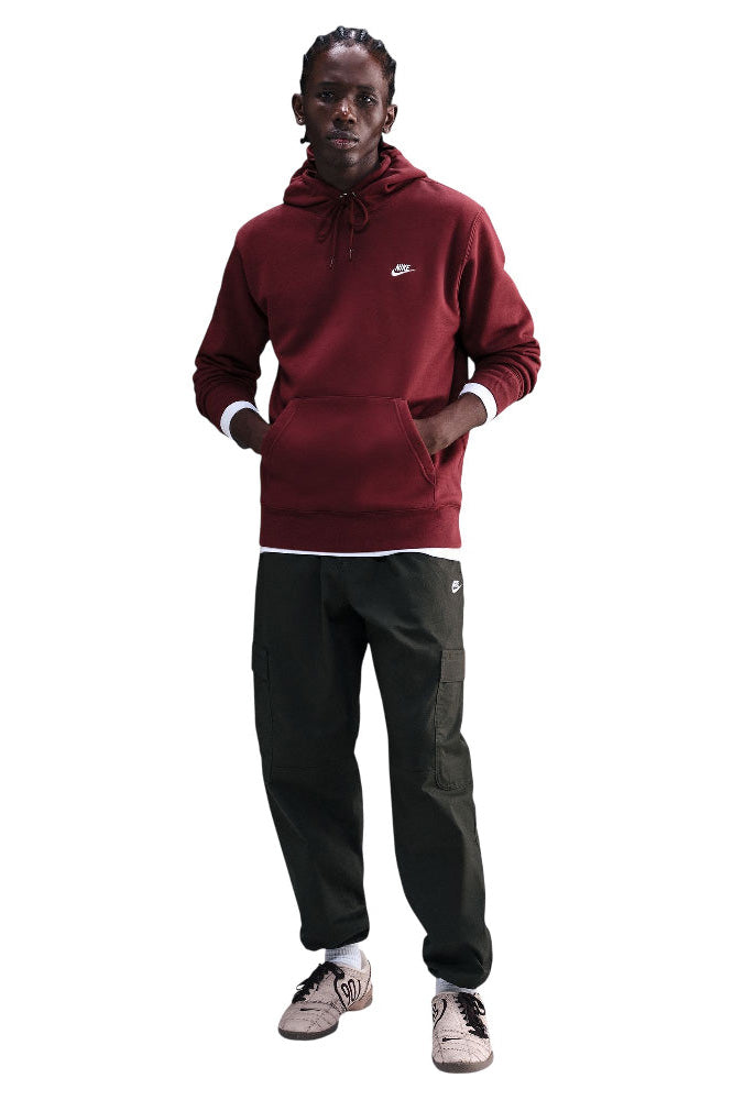 Sportswear Club Fleece Hooded Sweatshirt - Bordeaux