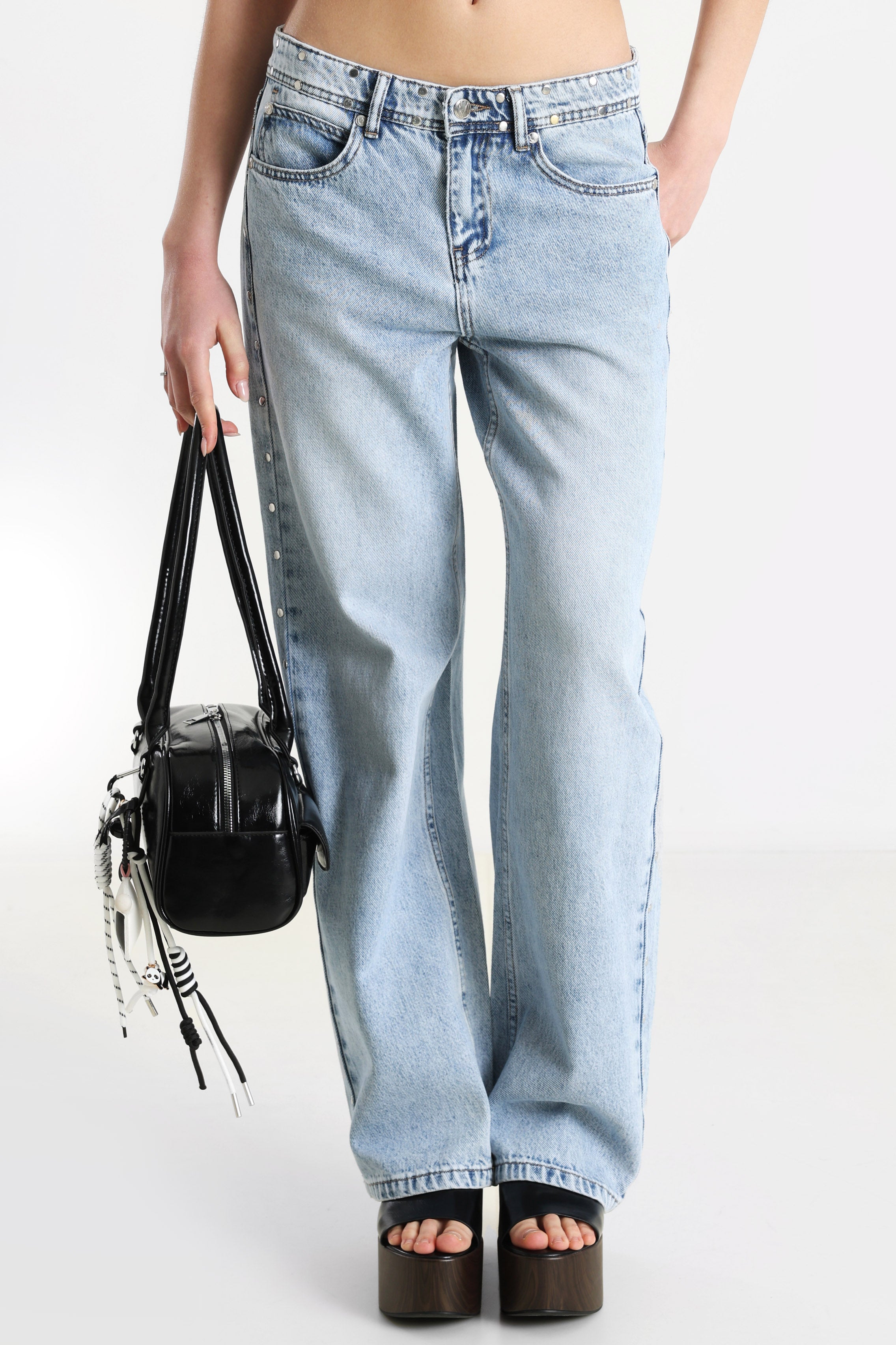 Straight Fit Jeans - Hellblau