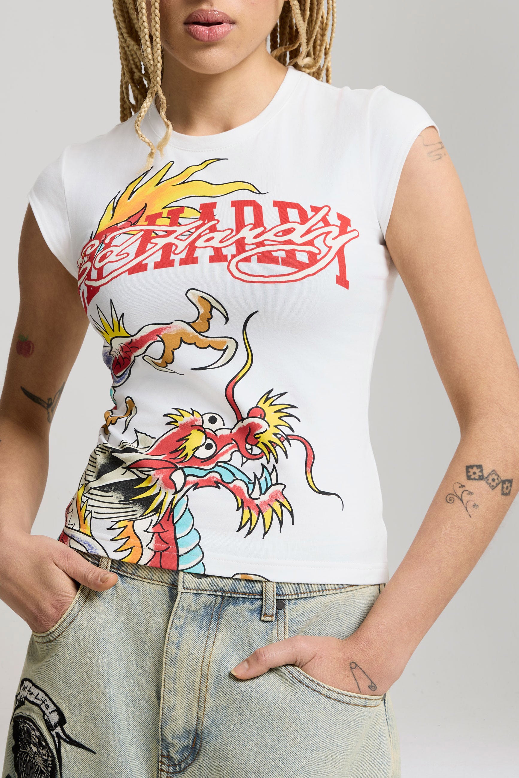 Varsity Dragon t-shirt - Offwhite