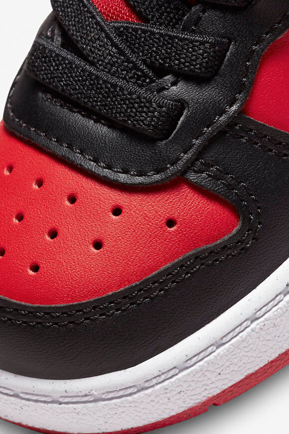 Baskets pour bébé Court Borough Recraft - Rouge Universitaire + Noir