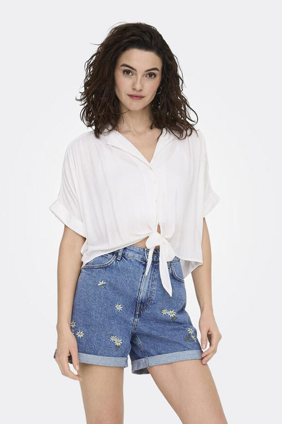 Paula seersucker blouse - White
