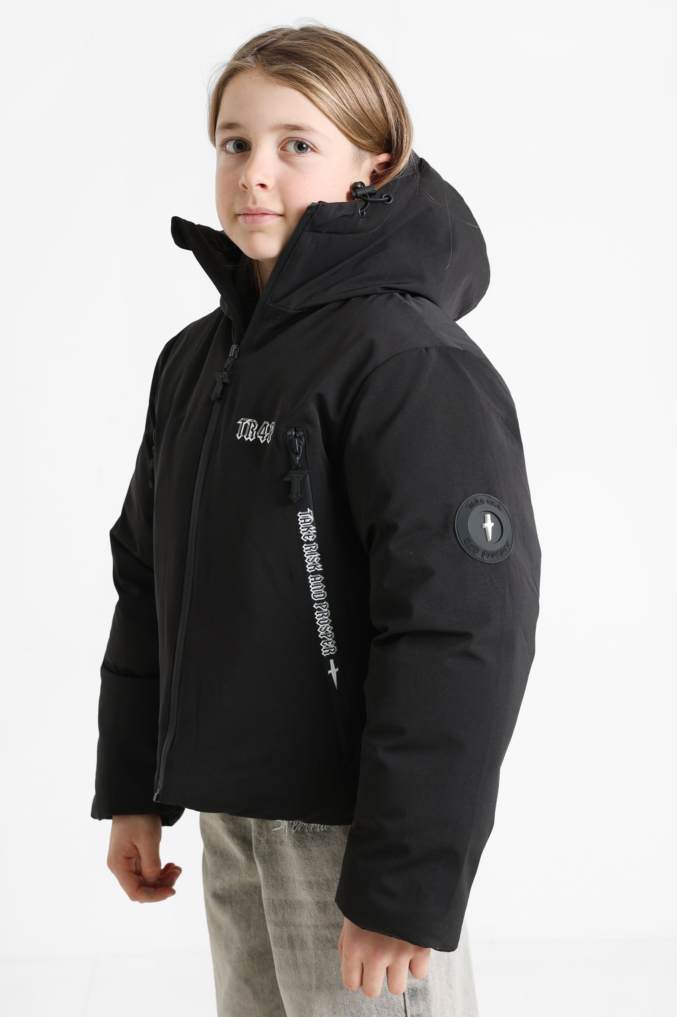 Wattierte Jacke - Schwarz