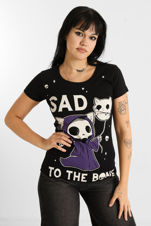 Sad To The Bone T-Shirt - Black