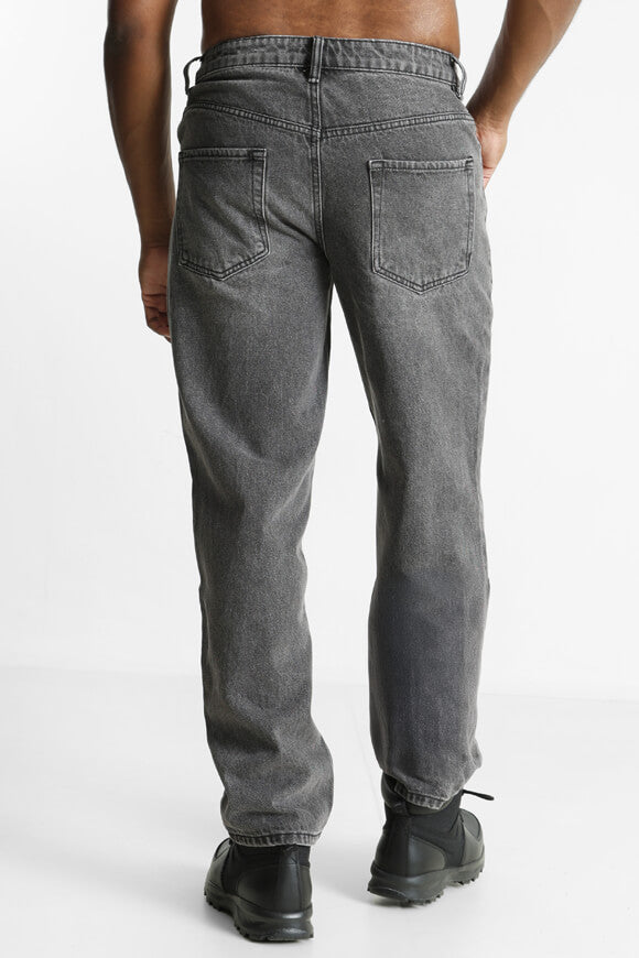 Straight Fit Jeans - Schwarz Denim