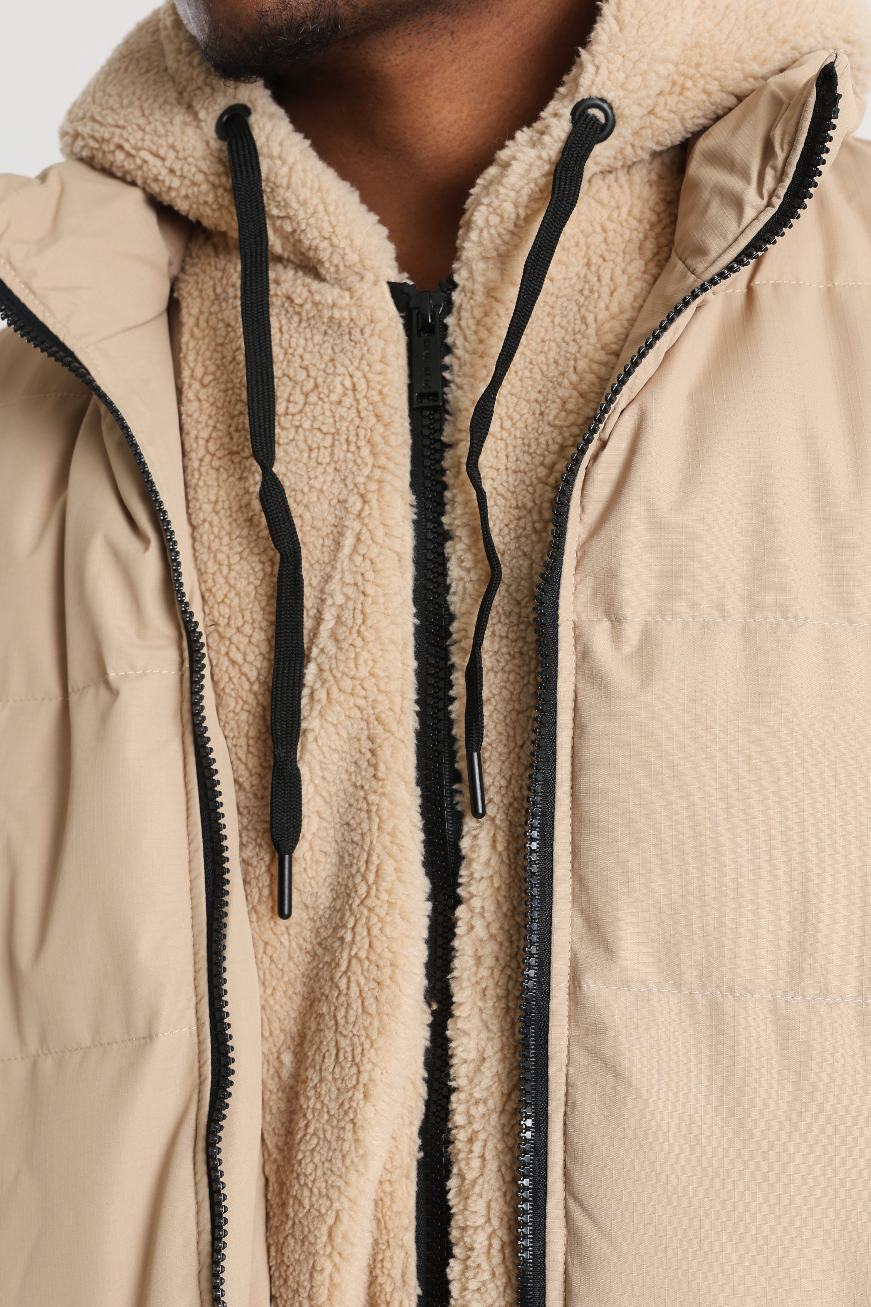 Giacca bomber trapuntata - Beige