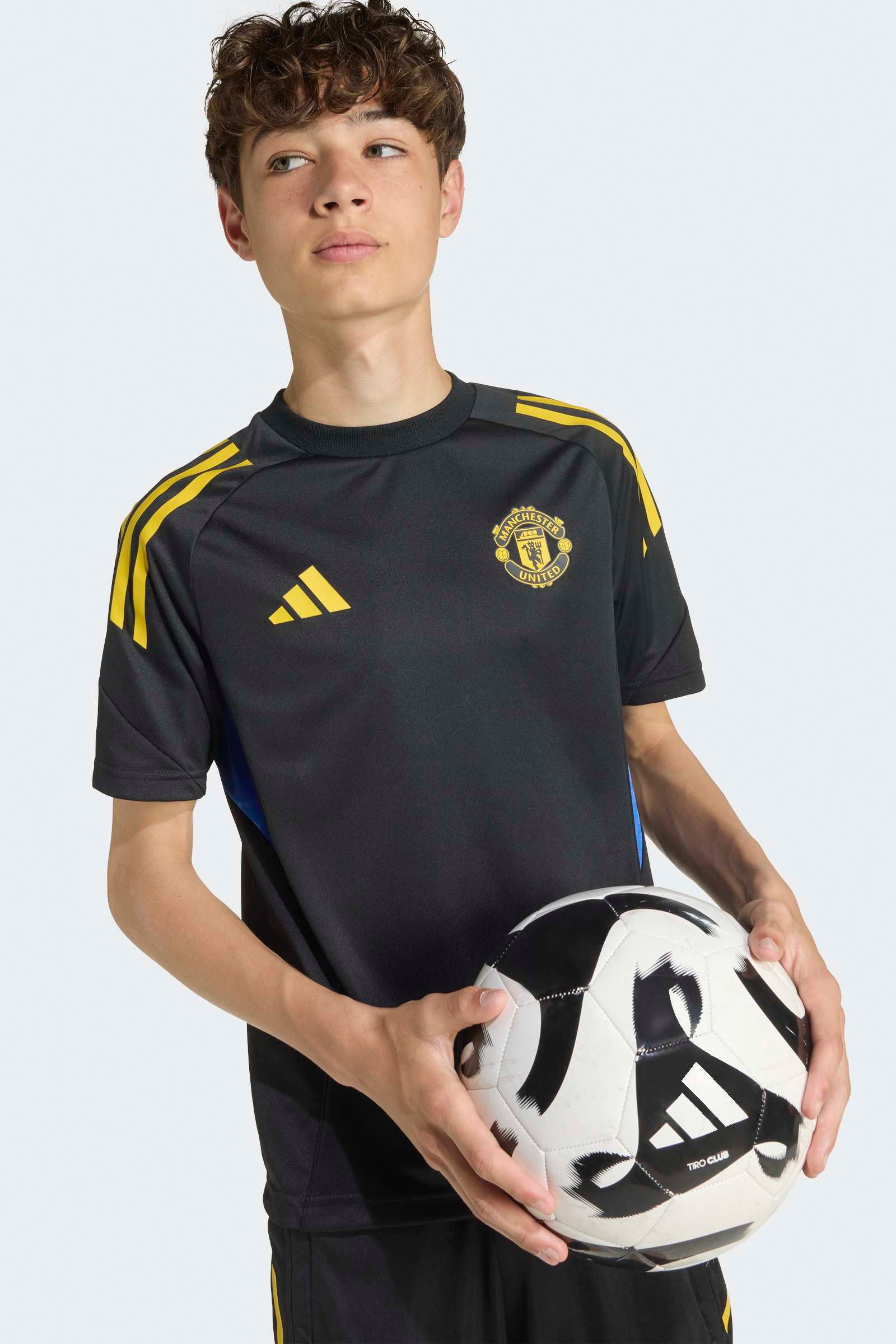 Manchester United T-Shirt - Black + Tribe Yellow