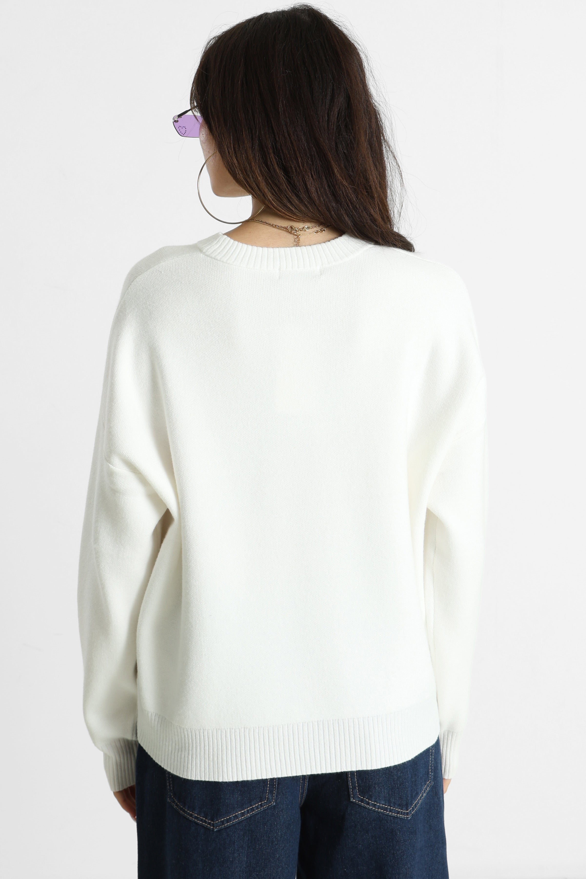 Pull en tricot - Ecru
