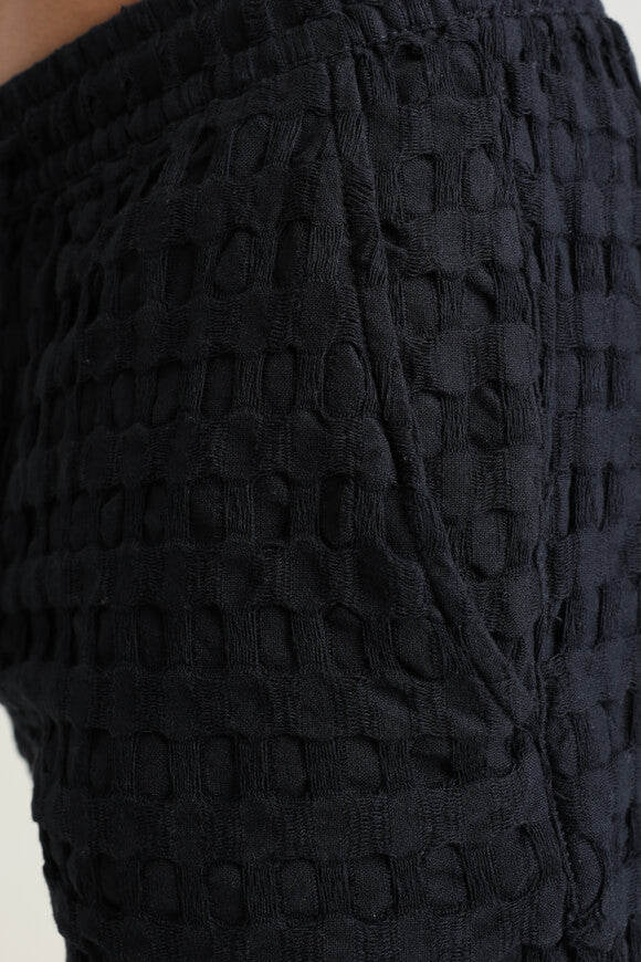 ONSTEL Strukturierte Stoffshorts - Jet Black
