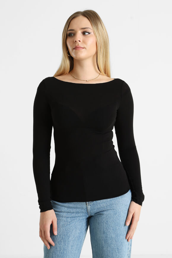 Langarmshirt - Schwarz