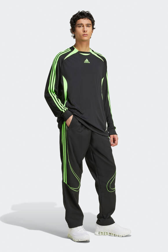 Camicia a maniche lunghe Teamgeist Adicolor - Nero + verde segnale