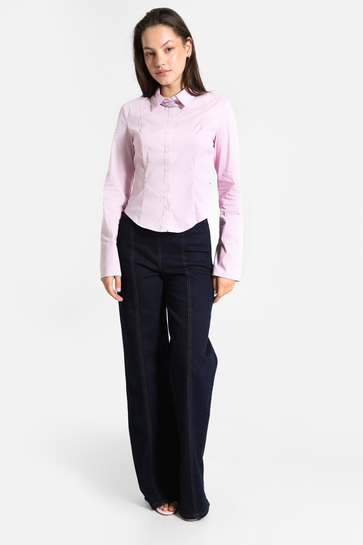 Chemise - Rose + Blanc