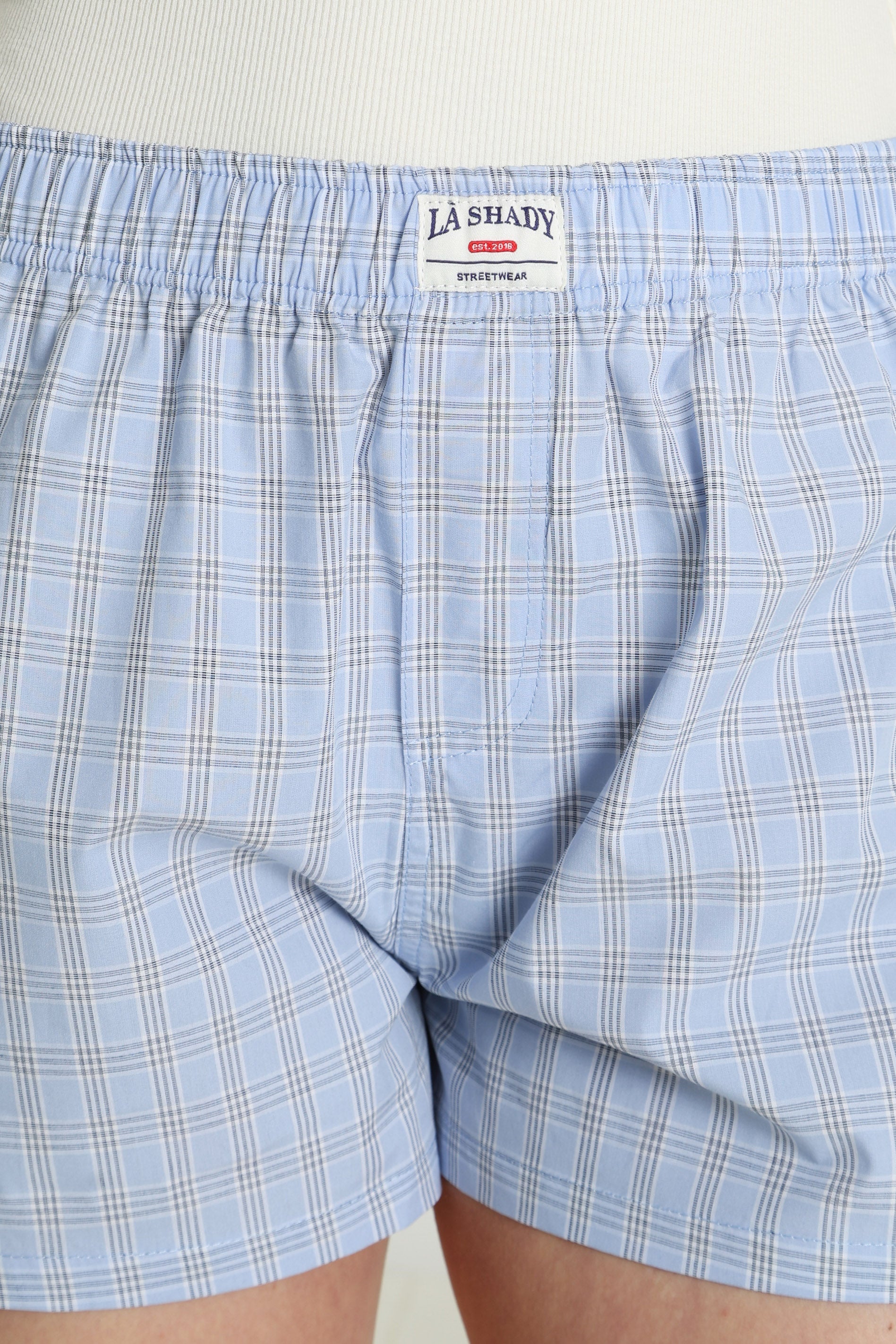 Short en tissu - Bleu clair