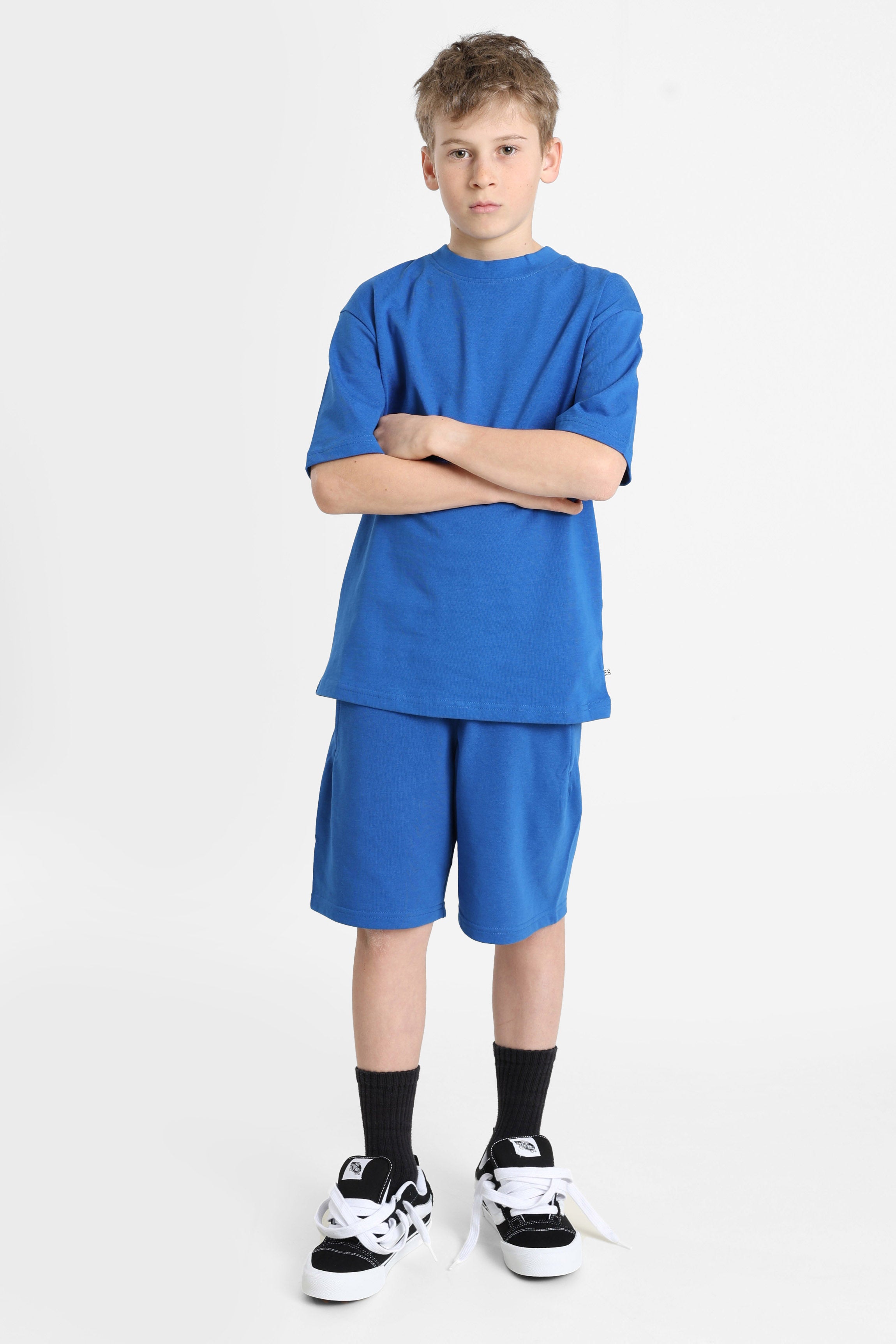 T-shirt ampia - Blu reale