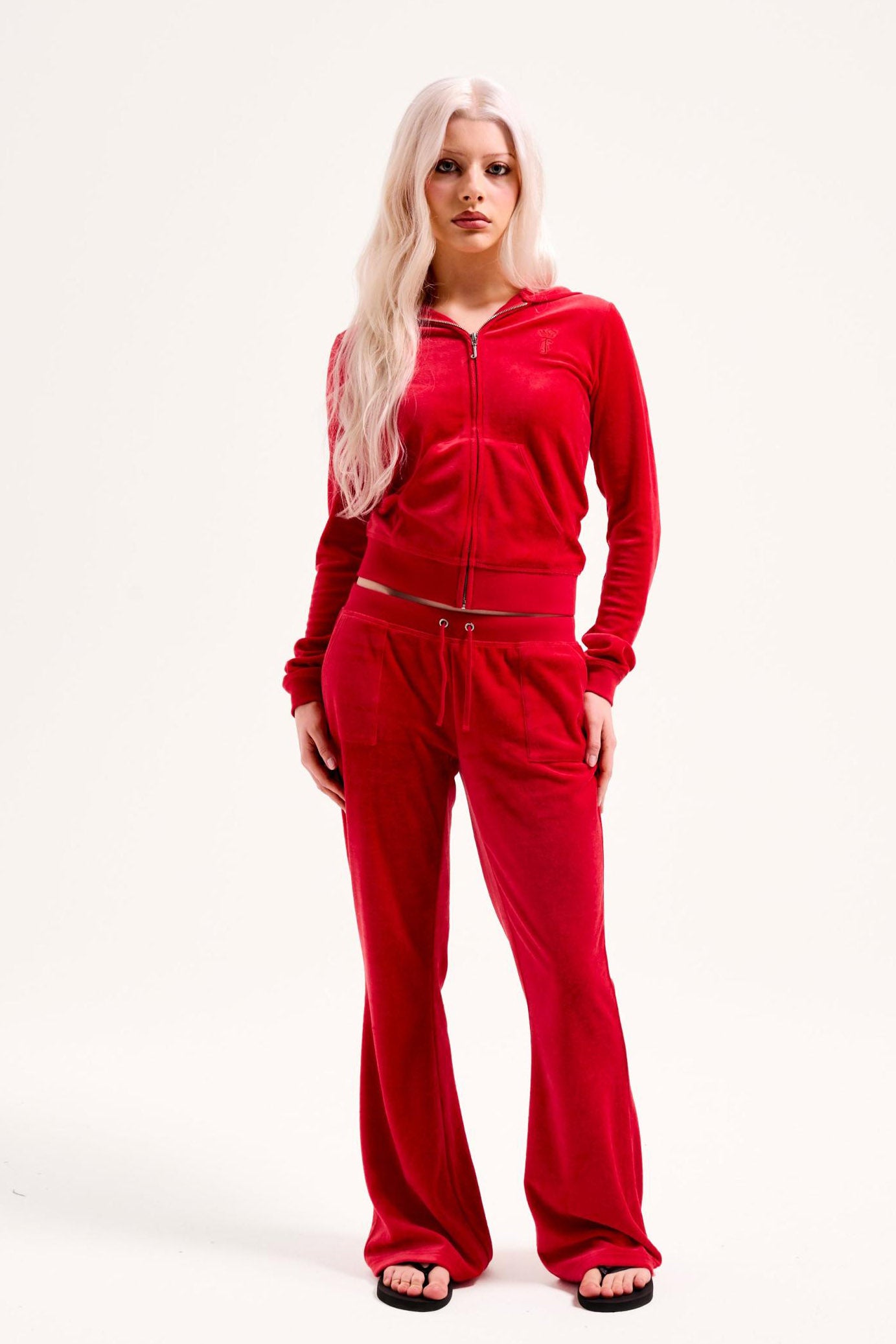 Robyn Crop velvet jacket - Toreador