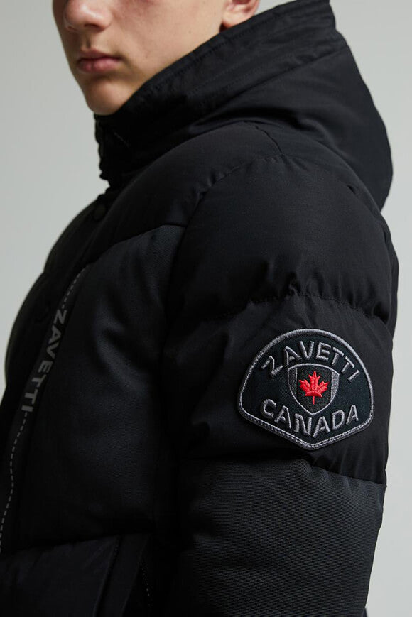 Zovetio Puffer Bomberjacke - Jet Black