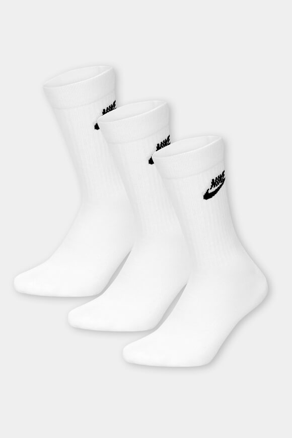 Lot de trois chaussettes - blanc + noir