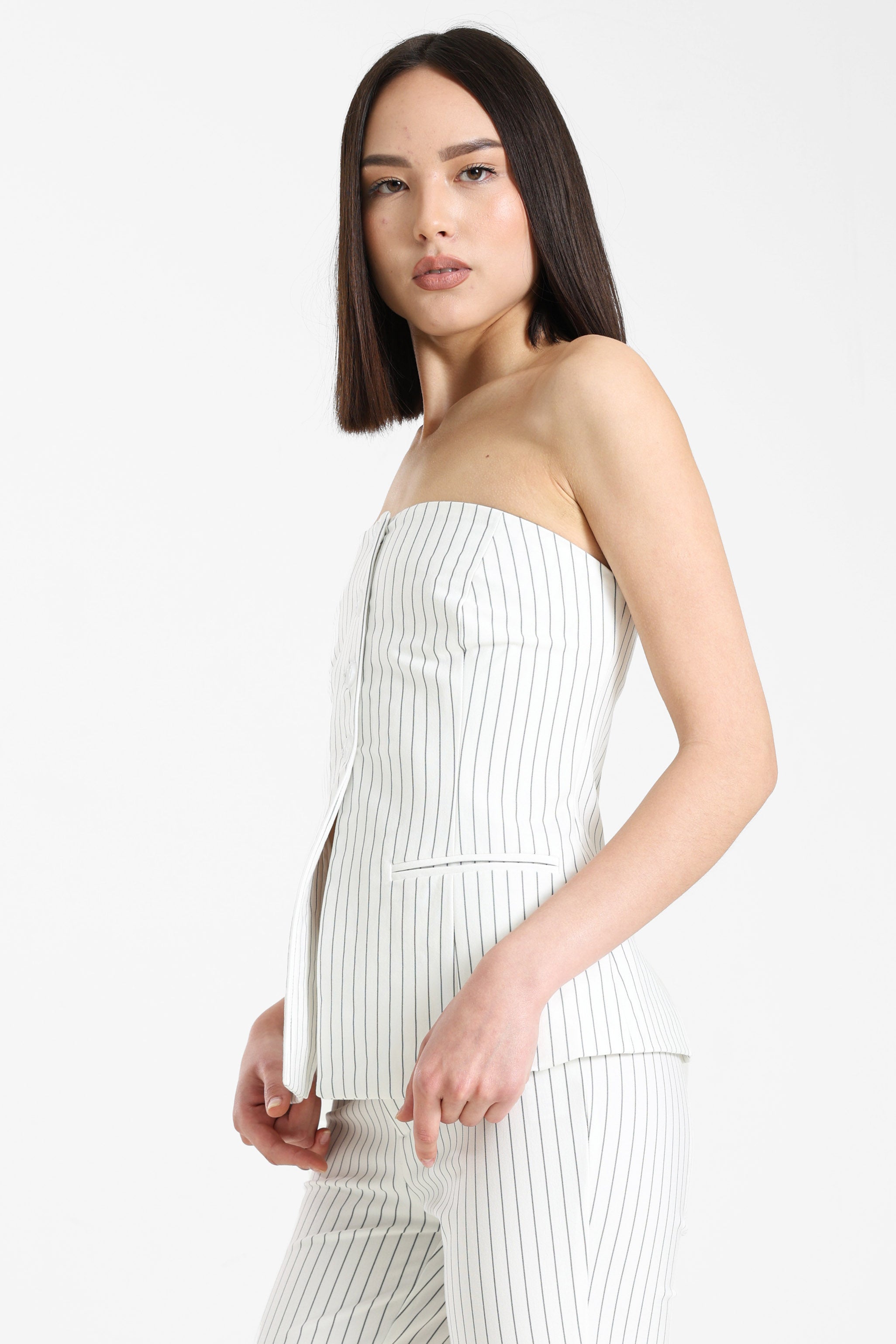 Top corsetto - Ecru