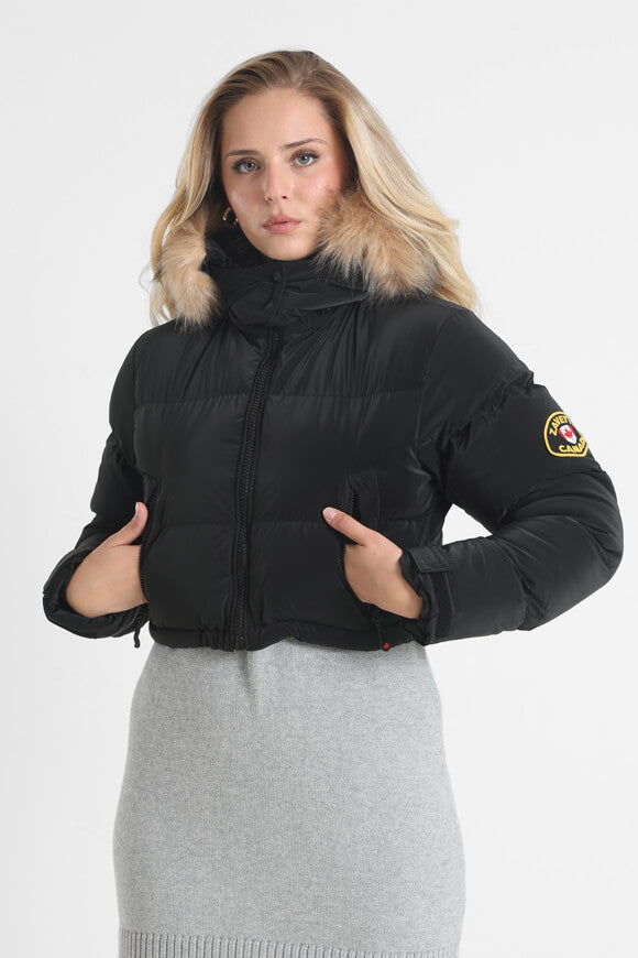 Belluci 2.0 Crop Pufferjacke - Jet Black