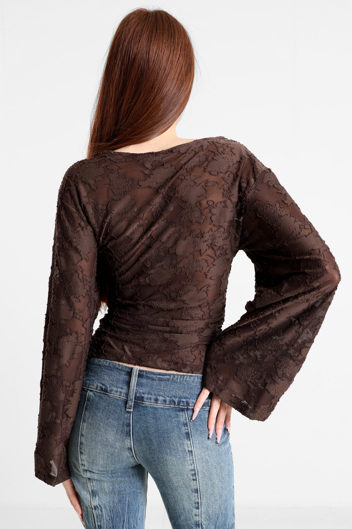 ONLNADIA Langarmshirt - Coffee Bean