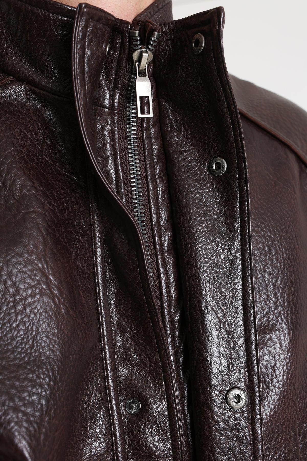 Kunstlederjacke - Brown
