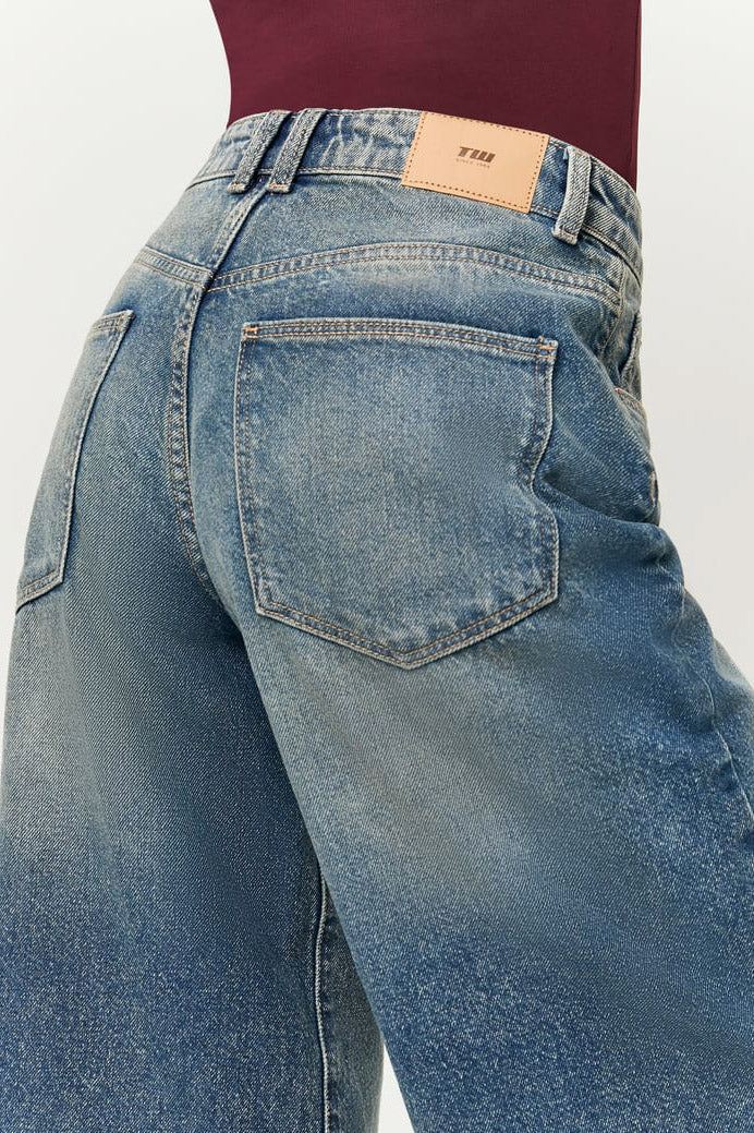 Jeans Bermudashorts - Dark Blue Denim