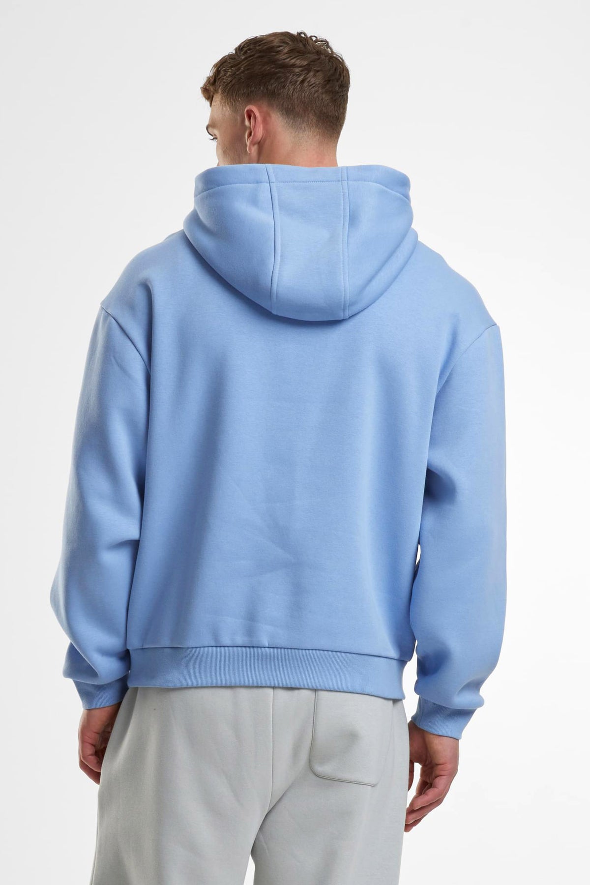 Fluffy Kapuzensweatshirt - Powder Blue