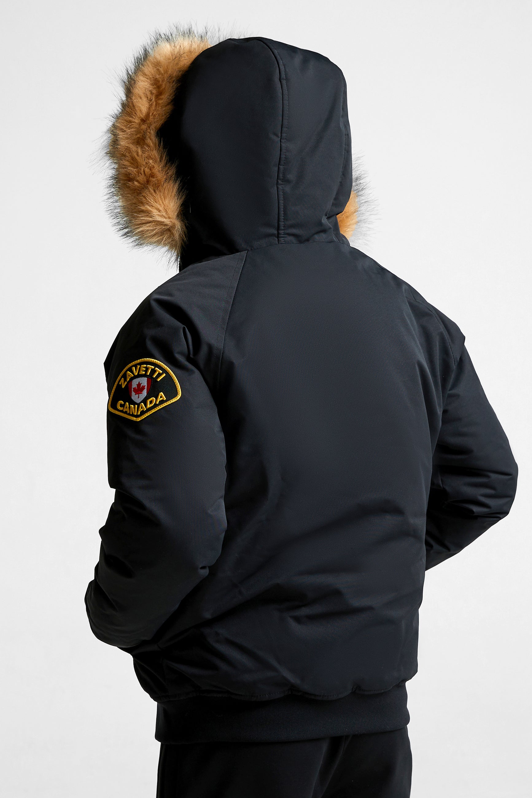 Abelli Wattierte Bomberjacke - Jet Black