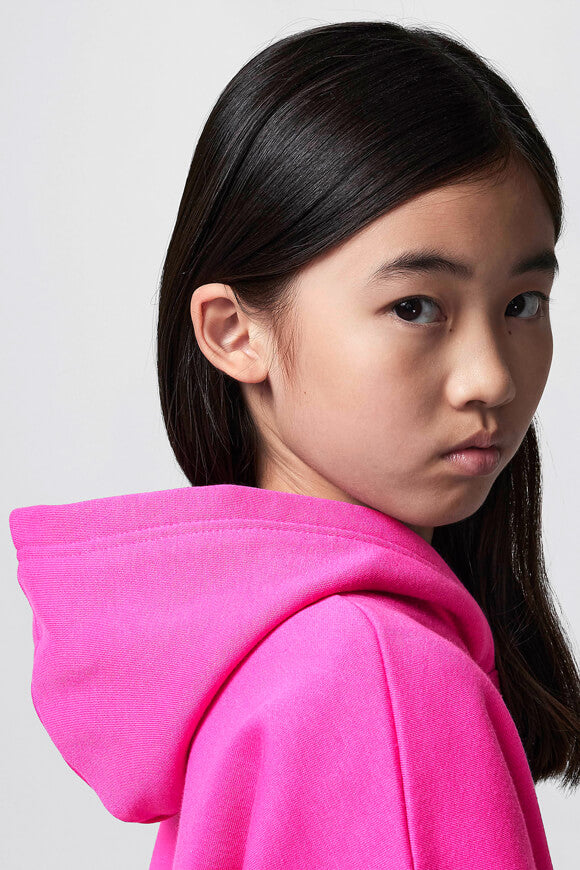 Brooklyn Kapuzensweatshirt - Fire Pink + White