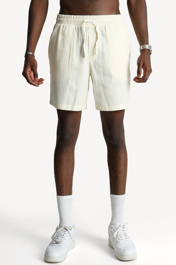 Shorts mit Waffelstruktur - Antique White