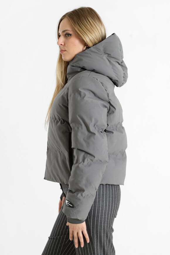 Quilted jacket - Dark Grey + Black